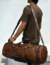 Usado, Sac de voyage en cuir véritable pour hommes, bagage de sport, week-end, voyag... comprar usado  Enviando para Brazil