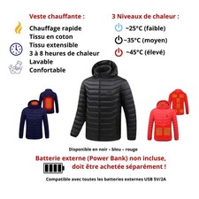 Veste chauffante usb d'occasion  Les Andelys