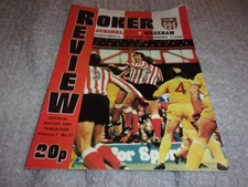 Sunderland wrexham programme for sale  DUNFERMLINE