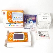 Console Bandai WonderSwan colorido cristal laranja WSC-001 completo testado Japão comprar usado  Enviando para Brazil