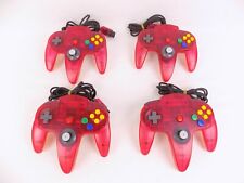 Like New Genuíno Nintendo 64 Controle N64 Vermelho Claro - Joystick 9/10 - TESTADO! comprar usado  Enviando para Brazil