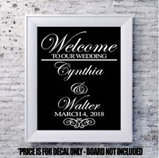 Custom wedding decal for sale  Buffalo