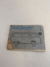 VW Bus 1973 manuales del propietario operación y mantenimiento cubiertas rasgadas segunda mano  Embacar hacia Mexico