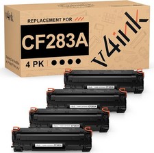 Cartucho de toner V4Ink compatível CF283A substituição para HP 83A CF283A (pacote com 4. comprar usado  Enviando para Brazil