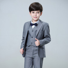 Terno formal menino casamentos festa infantil fantasia anfitrião 3 peças/conjunto blazer colete calças comprar usado  Enviando para Brazil
