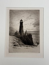 Lighthouse drypoint etching for sale  Louisville