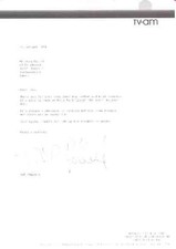 Eve Pollard - TV Pres - Signed Letter - COA (1909) for sale  UK