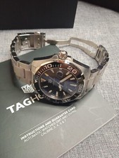 TAG Heuer Aquaracer 43MM 300M WAY201A.BA0927 Automatic Steel Wwtch comprar usado  Enviando para Brazil