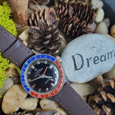 Relógio masculino vintage Zodiac Aerospace GMT Pepsi garantia de manutenção comprar usado  Enviando para Brazil
