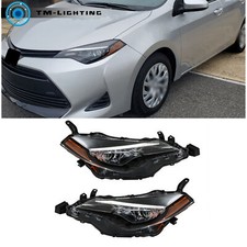 Faróis halógenos para 2017 2018 2019 Toyota Corolla L Le Eco faróis L+R, usado comprar usado  Enviando para Brazil