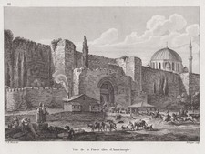 Gravura em cobre Choiseul 1782 Istanbul Adrianópolis Gate Turquia, usado comprar usado  Enviando para Brazil
