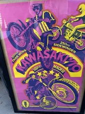 Usado, ORIGINAL 1970 KAWASAKI MOTOCICLETAS REVENDEDORES PAREDE PSYCH PÔSTER DISPLAY Rosa  comprar usado Usado, ORIGINAL 1970 KAWASAKI MOTOCICLETAS REVENDEDORES PAREDE PSYCH PÔSTER DISPLAY Rosa  comprar usado  Enviando para Brazil