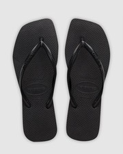 NOVA Tanga Feminina Havaianas HAVAIANAS Fina Biqueira Quadrada Preta Sólida comprar usado  Enviando para Brazil
