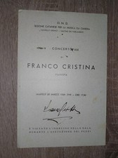 Programma del concerto usato  Catania