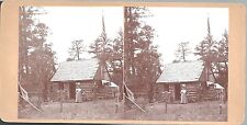 Vista estéreo da primeira cabine Ranger no Walnut Canyon AZ - WM H Pierce & Wife c1910 comprar usado  Enviando para Brazil