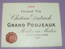 Ancienne étiquette vin d'occasion  Génissac