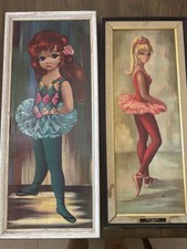 Pinturas de reprodução de bailarina Big Eye, maio bailarina vermelha comprar usado  Enviando para Brazil