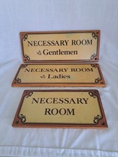 Necessary room signs for sale  Punta Gorda