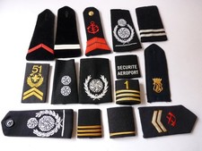 Lot galons pompier d'occasion Lot galons pompier d'occasion  Seyssel