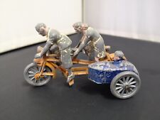 P466-BICICLETA TANDEM ANTIGA EARLY MORESTONE COM SIDECAR E PILOTOS comprar usado  Enviando para Brazil