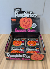 CAIXA DE EXIBIÇÃO VINTAGE 1980'S 4 FLEER PUMPKIN FACE BUBBLE GUM PACK HALLOWEEN DOCES comprar usado  Enviando para Brazil