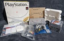 CONSOLE SONY PS1 FAT BOXATA PAL SCPH-5502 CIB SERIAL CHECK +ACCESSORI +5 GIOCHI comprar usado  Enviando para Brazil