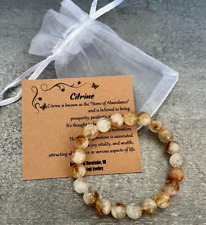 Citrine bracelet stretch for sale  COVENTRY