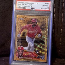Jordan Walker 2023 Topps Goldded Collection Gold Etch Wave Rookie RC/75 PSA 10, usado comprar usado  Enviando para Brazil