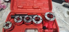 Conjunto de cabo de cabeça de matriz de rosca de tubo catraca manual 1/2"" a 1-1/4"" BSPT comprar usado  Enviando para Brazil
