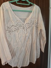 Bluse rosafarben stickerei gebraucht kaufen  Uffing