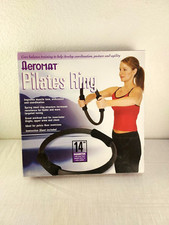 Usado, Anel AeroMat Pilates Yoga Preto 14" Diâmetro Aperto Macio Instruções Mola Aço comprar usado  Enviando para Brazil