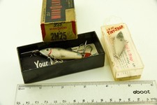 Lote de isca de pesca antiga vintage pequena armadilha e minnow L&S na caixa BH17 comprar usado  Enviando para Brazil