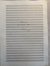 Manoscritto musicale amedeo usato  Villarbasse