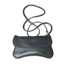 Mini bolsa tiracolo Natural Reflections couro preto feita nos EUA, usado comprar usado  Enviando para Brazil