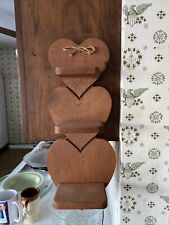 Tiered heart wooden for sale  Lorain