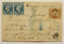 França - 1861 lettre Etoile a Consul de France Salonique, Turquie d'Europe comprar usado  Enviando para Brazil