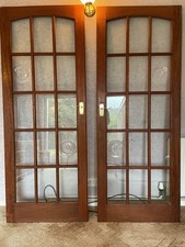 Pair solid mahogany for sale  WARWICK