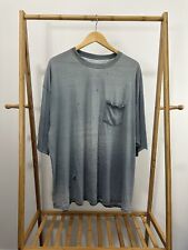 Camiseta vintage degradê papel desbotado pelo sol bolso fino burnout WIP trabalho esmagado 4XL comprar usado  Enviando para Brazil