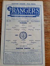 Rangers partick thistle for sale  SWADLINCOTE