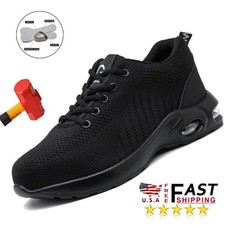 Tênis de segurança masculino tênis anti choque sapatos de trabalho sapatos indestrutíveis, usado comprar usado  Enviando para Brazil