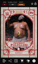 Kamala - Red Prophecy Fulfilled Iconic - Topps Slam Merlin 25 Digital comprar usado  Enviando para Brazil