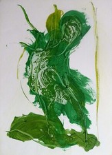 Peinture acrylique verte d'occasion  Paris XVIII