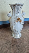Bodenvase weiß gold gebraucht kaufen  Berlin