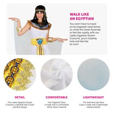 Egyptian queen costume for sale  SOUTHEND-ON-SEA