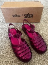 Sandália Melissa & Collina Strada Glitter Rosa Escuro Pescador Geleia tamanho 8 Nova Na Caixa comprar usado  Enviando para Brazil