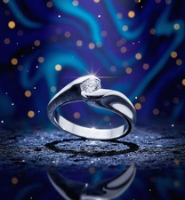 Anello oro bianco usato  Torino