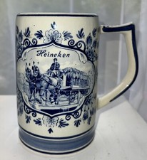 Caneca vintage Flora Keramics Delfts trabalho manual moinho de vento Clydsedales Heineken comprar usado  Enviando para Brazil