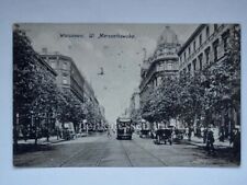 WARSZAWA VARSAVIA Ul. Marszalkowska TRAM Tramway Polonia AK old postcard na sprzedaż  Wysyłka do Poland