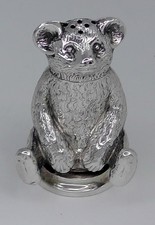 Solid silver teddy for sale  HAYWARDS HEATH