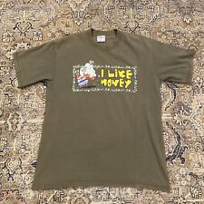 Camiseta Vintage Bob Esponja Calça Quadrada Mr Krabs I Like Money Verde Tamanho M 2002 comprar usado  Enviando para Brazil